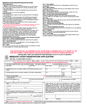 Missouri Voter Registration Application