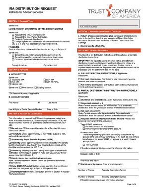 IRA Distribution Request Form