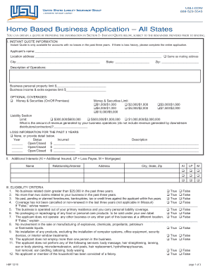 Home Based Business Application