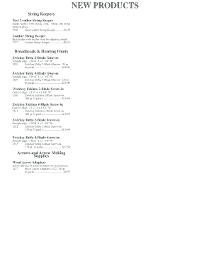 Bingham Projects Order Form