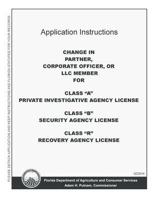 Change in Partner or Officer Application