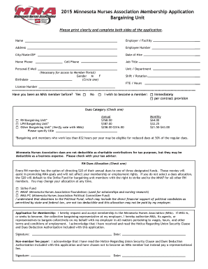 Minnesota Nurses Association Membership Application