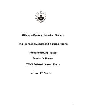 Texas History Teacher's Packet