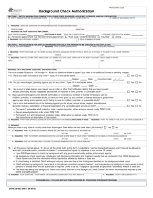 Background Check Authorization Form