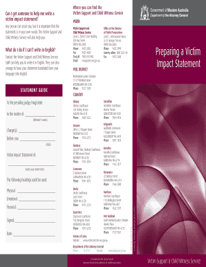 Victim Impact Statement Guide
