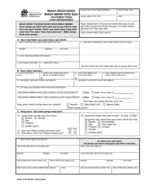 Washington State Housing Benefit Application