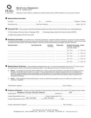 Beneficiary Designation Form