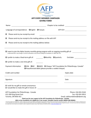 AFP Foundation Donation Form