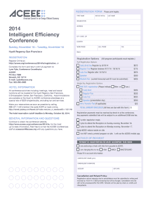 Intelligent Efficiency Conference Registration Form
