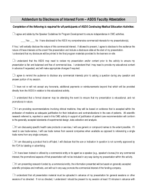 ASDS Faculty Attestation Form