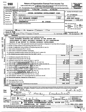 IRS Form 990 Return of Organization Exempt From Income Tax