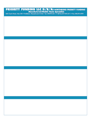 Manufactured Home Loan Application