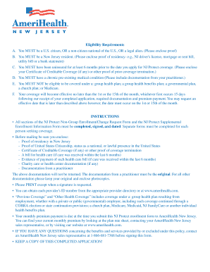 NJ Protect Non-Group Enrollment Form