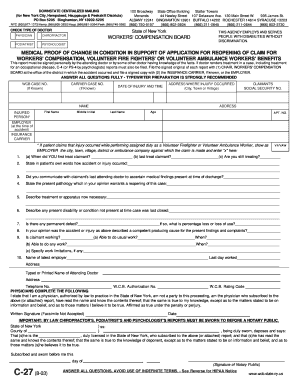 Medical Proof of Change in Condition for Workers' Compensation