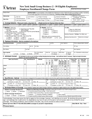 New York Small Group Business Employee Enrollment Form