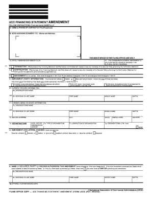 UCC Financing Statement Amendment