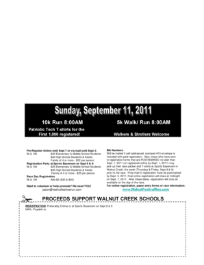 Walnut Festival Run Registration Form