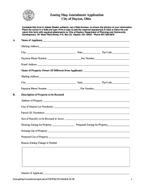 Amendment to employment agreement - Plan Board - Zoning Map Amendment Application - Dayton, Ohio - cityofdayton