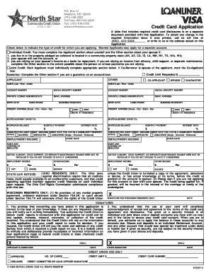 Credit Card Application Form