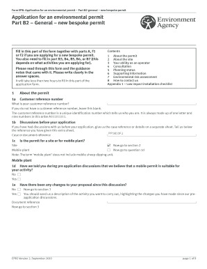 Environmental Permit Application Part B2