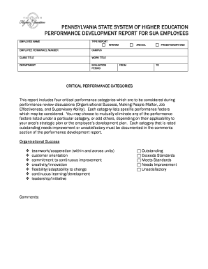 Pennsylvania State System Performance Development Report