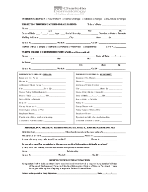 Patient Information Form