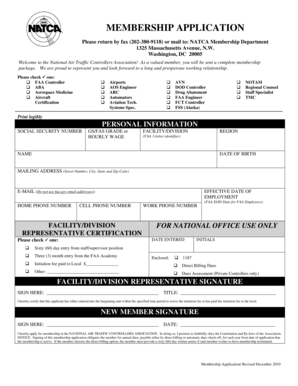 NATCA Membership Application