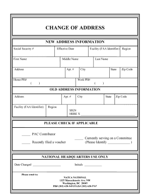 Change of Address Form