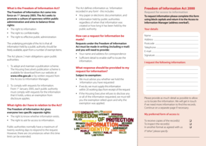Freedom of Information Act Request Form