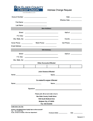 Address Change Request