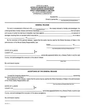 Illinois General Release Form