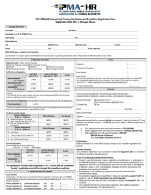 2011 IPMA-HR International Training Conference and Exposition Registration Form September 24-28, 2011 Chicago, Illinois 1 - ipma-hr