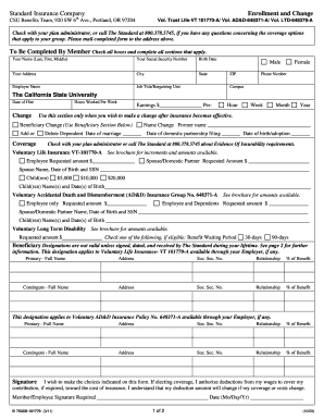 CSU Employee Benefits Enrollment Form