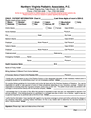 Child Patient Information Form