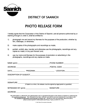 Photo Release Form