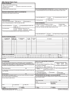 Dental Claim Form