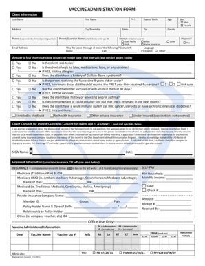 Vaccine Administration Form