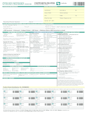 Cytology Histology Requisition Form