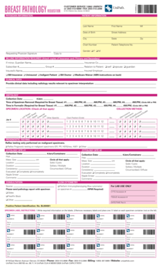 Breast Pathology Requisition Form