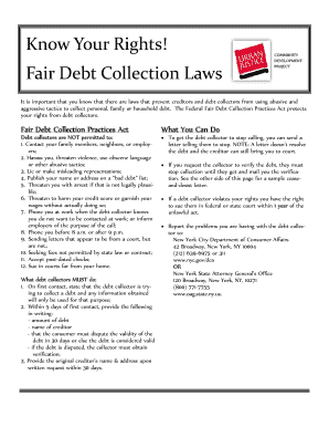 Fair Debt Collection Practices Act Notice