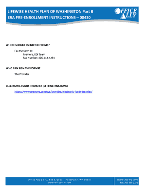 Electronic Remittance Advice Enrollment Form