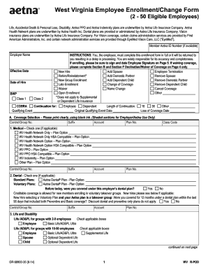 West Virginia Employee Enrollment/Change Form