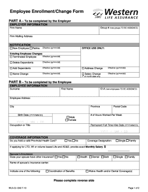 Employee Enrollment/Change Form