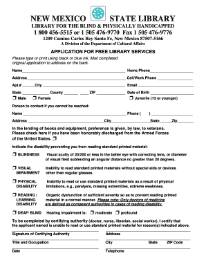 Aplicación para servicios gratuitos de la biblioteca