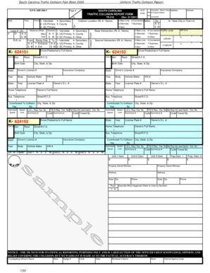 South Carolina Traffic Collision Report