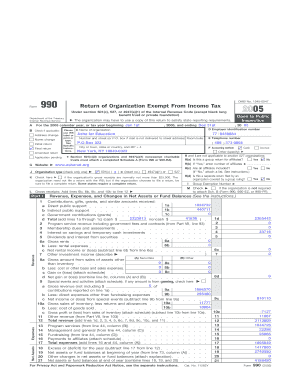 Form 990 Return of Organization Exempt From Income Tax