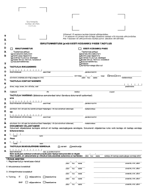 Estonia ID Card and Passport Application