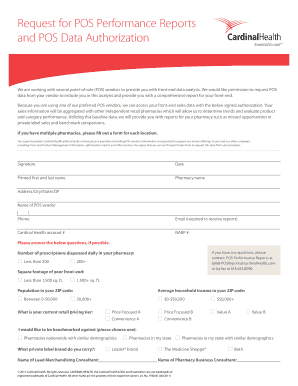 POS Data Authorization Form