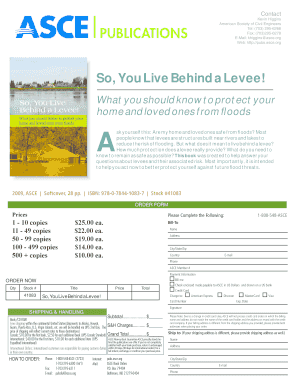 So You Live Behind a Levee Order Form