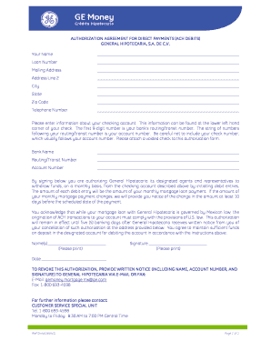 Debit consent form - formato basico inm